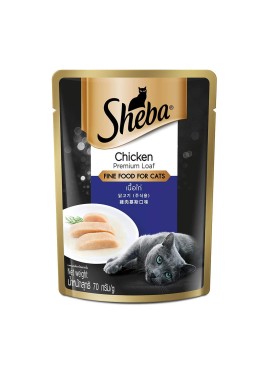 Sheba Rich Premium Adult Wet Cat Food Chicken Loaf 70g